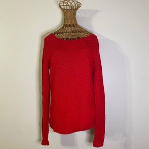 American Eagle Red Knit Sweater